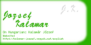 jozsef kalamar business card