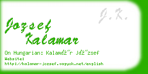 jozsef kalamar business card